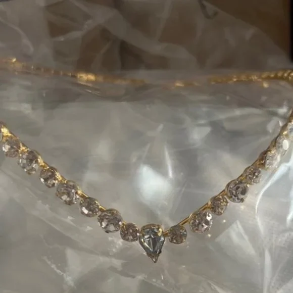 Crystal Bridal Forehead Chain Headpiece Wedding Hair Jewelry Boho Headdress - Picture 6 of 7